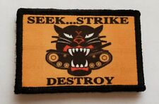 2x3 Tank Hunter Seek Strike Destroy Morale Patch Tactical Military Army Flag   picture