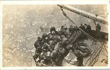 RPPC LIBERTY PARTY RETURNS IN THE STERN OF THE FLEET WWI WW1 era US SAILORS NAVY picture