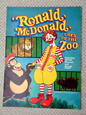 McDonald's 1968 Ronald Goes to the Zoo Coloring Book picture