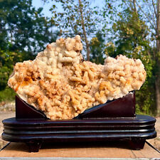 8.14LB Restoration of Natural White Yellow Crystal Cave Quartz Crystal Mineral picture