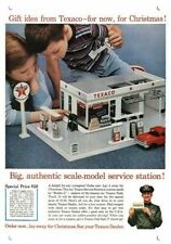 1960 TEXACO TOY SERVICE STATION **** DECORATIVE REPLICA METAL SIGN **** picture