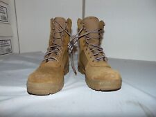 USGI ISSUE COMBAT BOOTS HOT WEATHER COYOTE BROWN THOROGOOD 8.5 M picture