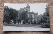 Juneau WI Wisconsin RPPC Court House Square Real Photo Postcard picture