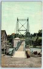 Postcard Toll Bridge, Waterville and Winslow, Maine A133 picture