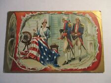 Vintage 1900's Postcard Betsy Ross Making First American Flag Tuck's Ind Day 159 picture