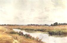 SUSSEX. The Ouse, near Lewes, Sussex 1908 old antique vintage print picture picture