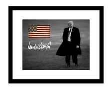 Donald Trump 8x10 Signed photo print US flag Save America 2024 autographed maga picture
