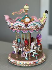 Garfield Spinning Carousel Jim Davis The Danbury Mint PAWS Village Collection picture