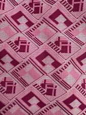 Vintage Pink Polyester Blend Fabric 2 yds. picture