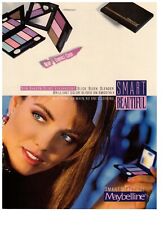 1989 Maybelline Smart Beautiful Shadow Slims Eye Shadow Vintage Print Ad picture