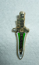 Mighty Morphin Power Rangers Green Ranger Dragon Dagger Tie Lapel Enamel Pin picture