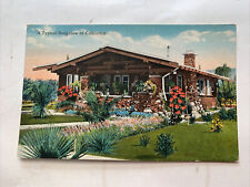Vintage California CA Typical Bungalow Residence Postcard picture
