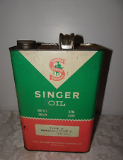Singer Sewing Machine ONE GALLON Oil Can Type C - Vintage 1950’s LARGE Advertise picture