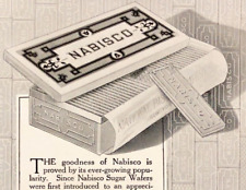 Nabisco Sugar Wafers Cookies Vintage Antique Print Ad 1916 picture