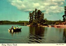 Typical Fishing Scene Ontario Canada Postcard picture