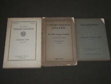 1911-1938 VASSAR COLLEGE BULLETIN CATALOGUES LOT OF 3 - POUGHKEEPSIE NY - O 3010 picture