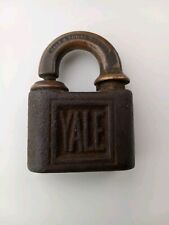 Antique Vintage YALE & TOWNE Padlock Early Heavy Yale Lock Stanford CT  picture