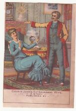 Cousin John's Extravagant Wife Council Session No Advertising Vict Card c1880s picture