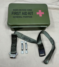 Military Vehicle First Aid Kit + Mounting Straps CUCV M35A2 Jeep M-Gator HMMWV picture