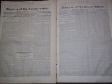 1830 MAR BANNER OF THE CONSTITUTION NEWSPAPER LOT OF 2- VOL I - JACKSON- NP 1498 picture