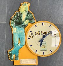 Vintage Camel Cigarette Clock Works VGC Large 24”x 18” picture