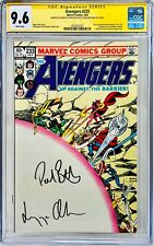 CGC SS Graded 9.6 Marvel Avengers #233 Signed Elizabeth Olsen Paul Bettany picture