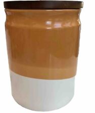 Threshold Target Large Flour Canister￼ Kitchen Ware Orange 2013 Retro  Stoneware picture