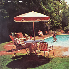 Gatlinburg Tennessee Zoder's Motel Postcard 1960s Swimming Pool Cottages B1533 picture