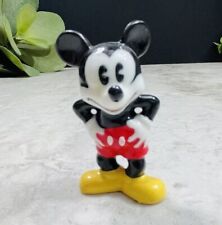 Vintage Disney Mickey Mouse Pie Eyed Porcelain Ceramic Figurine 2” Japan picture