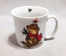 1976 Enesco Suzy's Zoo Porcelain Christmas Frog Mug picture
