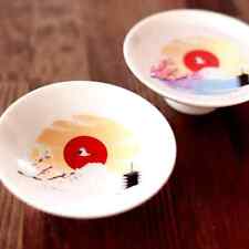 NEW Shun Japan Mt Fuji Magic Color Changing Mino Ware Sake Cups picture