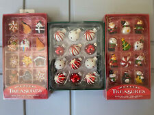 LOT 36 Mini Ornaments Petite Treasures Kurt S Adler Santa Snowman Gingerbread picture