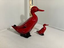 Royal Doulton Flambe Set of two figurines, ducks picture