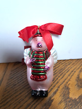 Pig Glass Blown Xmas Ornament By Lenox picture