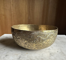 Indian Engraved Brass Bowl - Antique picture