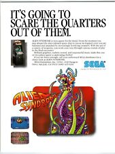 ALIEN SYNDROME Arcade Game Flyer 1987 Original Vintage Retro 8.5