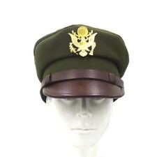 WWII WW2 US Air Force USAF Officer Cap Hat With Golden Color Badge Air Force Cap picture