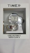 Timex Collectible Mini Desk clock Mixer  New Open Box New Battery Installed picture