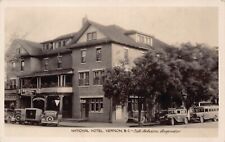 RPPC National Hotel Vernon BC Canada Okanagan Downtown Photo Vtg Postcard Y5 picture