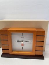 bulova frank lloyd wright usonion mantle clock vintage 1998 new in box picture