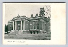 Lansing MI-Michigan, Carnegie Library, Antique, Vintage Souvenir Postcard picture