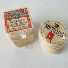 100 of Each Vintage Budweiser & Michelob Paper Coasters Package 1980s NOS  picture