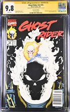 Ghost Rider 15 Newsstand CGC SS 9.8 SIGNED Mark Texeira REMARK Glow Dark Variant picture
