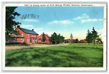 1935 Pretty Scene Fort George Wright Spokane Washington Vintage Antique Postcard picture