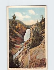 Postcard Great Falls from Red Rock, Yellowstone Park, USA picture