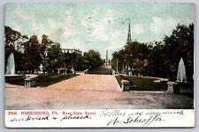 Harrisburg PA Pennsylvania Postcard West State Street c1907 Showing Monument picture