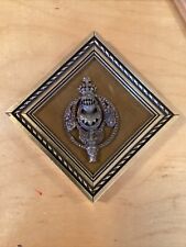 Spanish Royal Crest In Metal Framed Crown Lions  picture