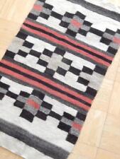 ANTIQUE VINTAGE  NAVAJO CRYSTAL RUG WEAVING - NOT A GALLUP -CROSS DSGN - CLEAN  picture