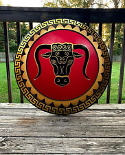 Brazen Bull Authentic Ancient Greek Hoplite Round Shield Handmade Item Style New picture