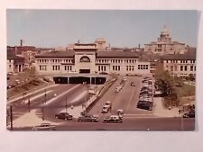 Railroad Station Providence Rhode Island Old Cars Aerial View Postcard  picture